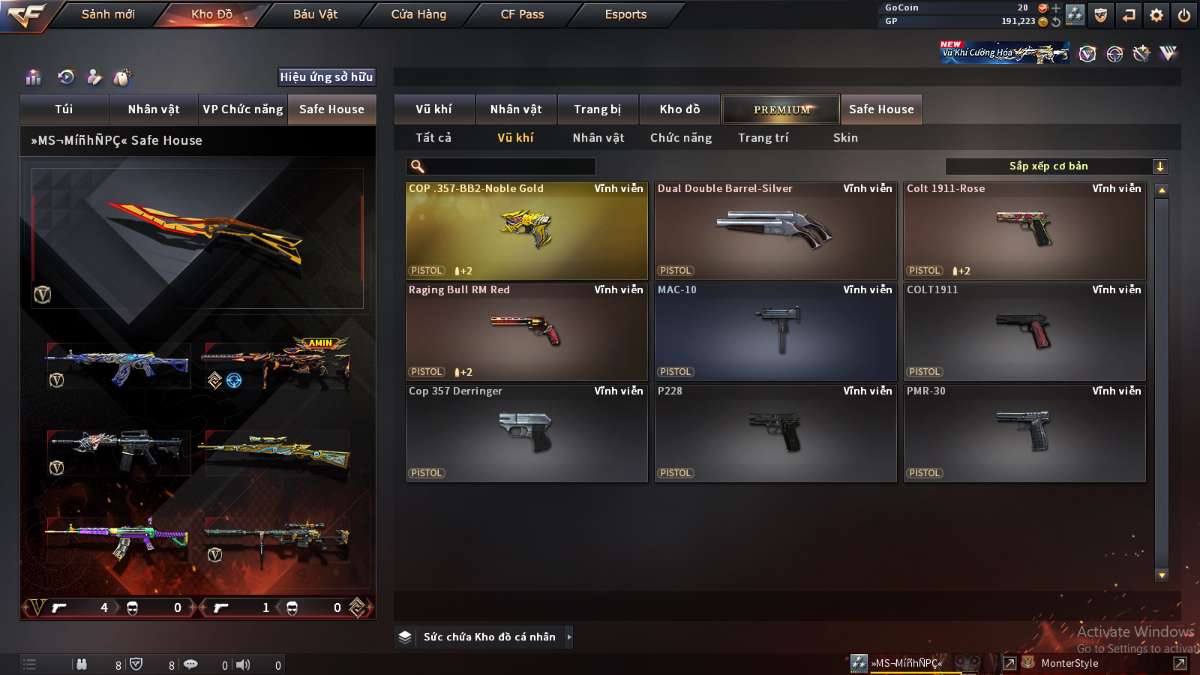 shop acc cf uy tin gia re